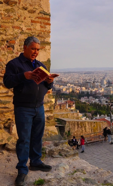 hussain andaryas standing in thessaloniki